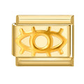 Eslabón dorado con ojo
