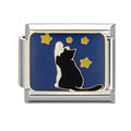 Gato bajo las estrellas