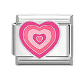 Corazón degradado rosa