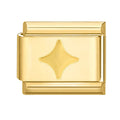 Eslabón dorado con estrella brillante