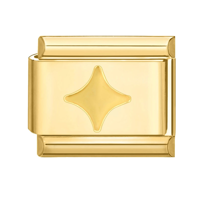 Eslabón dorado con estrella brillante
