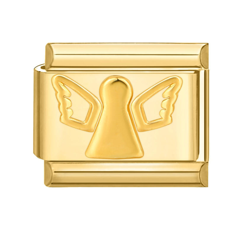 Eslabón dorado con ángel