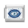 Ojo turco azul con estrellas