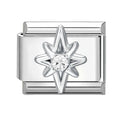 Eslabón con estrella y circonita