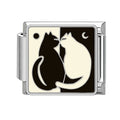 Gatos blanco y negro yin yang
