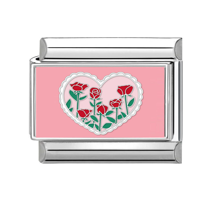 Corazón de rosas