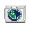 Mundo tierra azul y verde