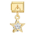 Colgante estrella con circonita