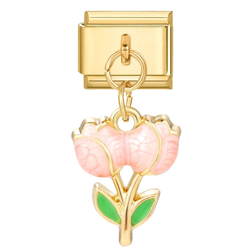 Colgante tulipán rosa