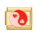 Yin yang con corazones