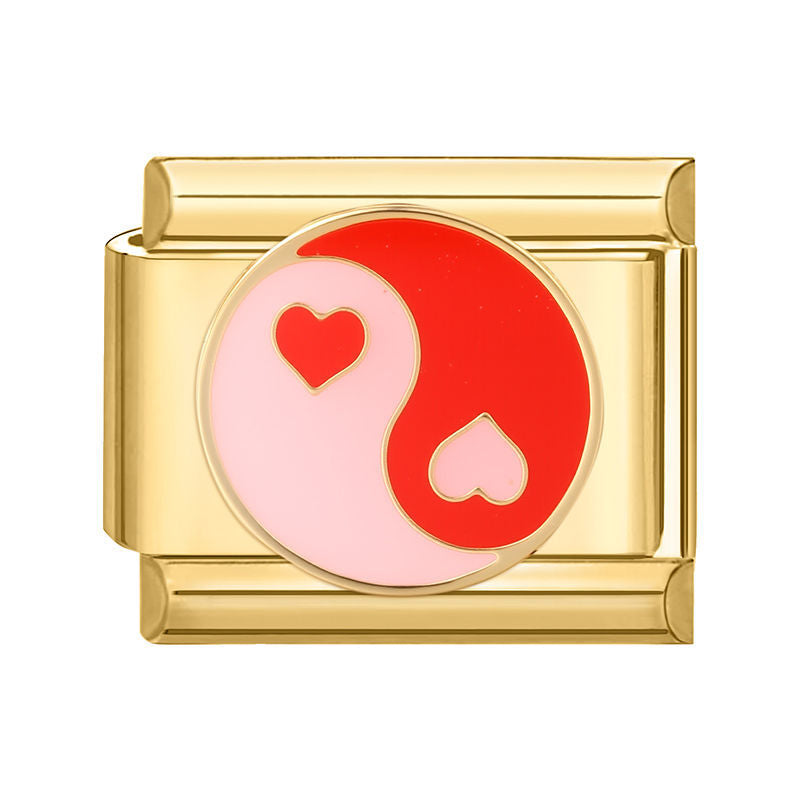 Yin yang con corazones