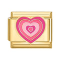 Corazón degradado rosa