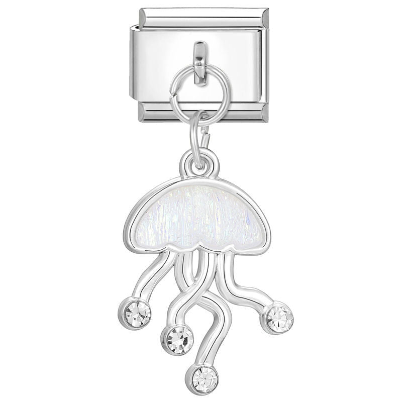 Medusa blanca con circonitas