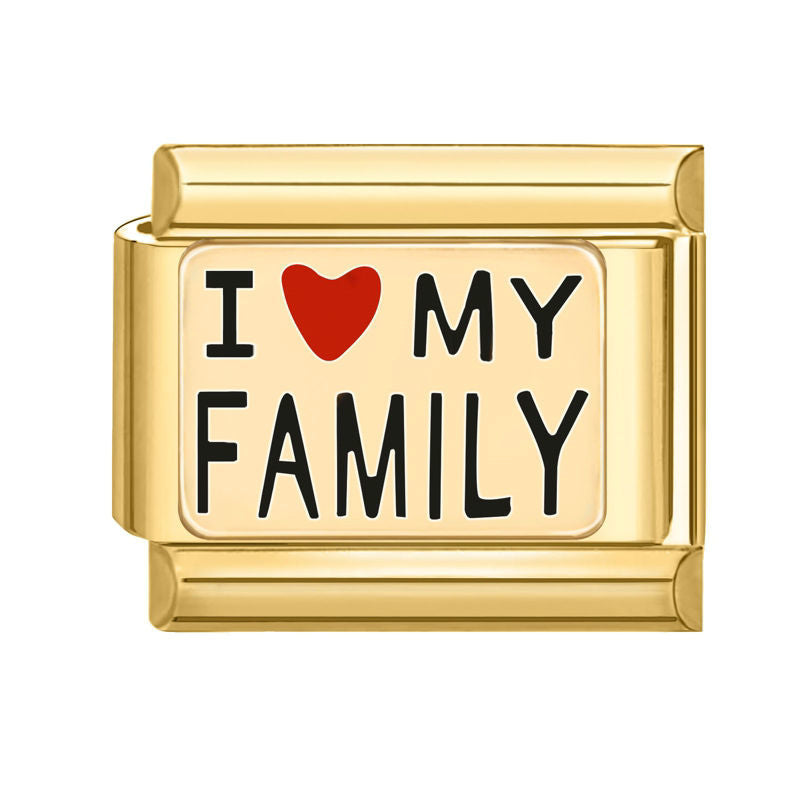 Frase "i love my family"