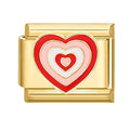 Corazón degradado rojo y rosa