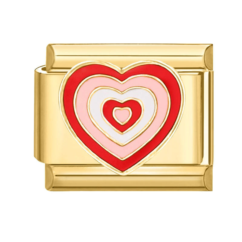 Corazón degradado rojo y rosa