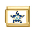 Estrella azul con ojo turco