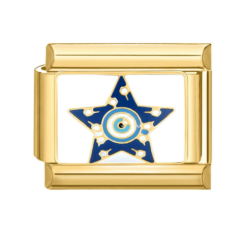 Estrella azul con ojo turco