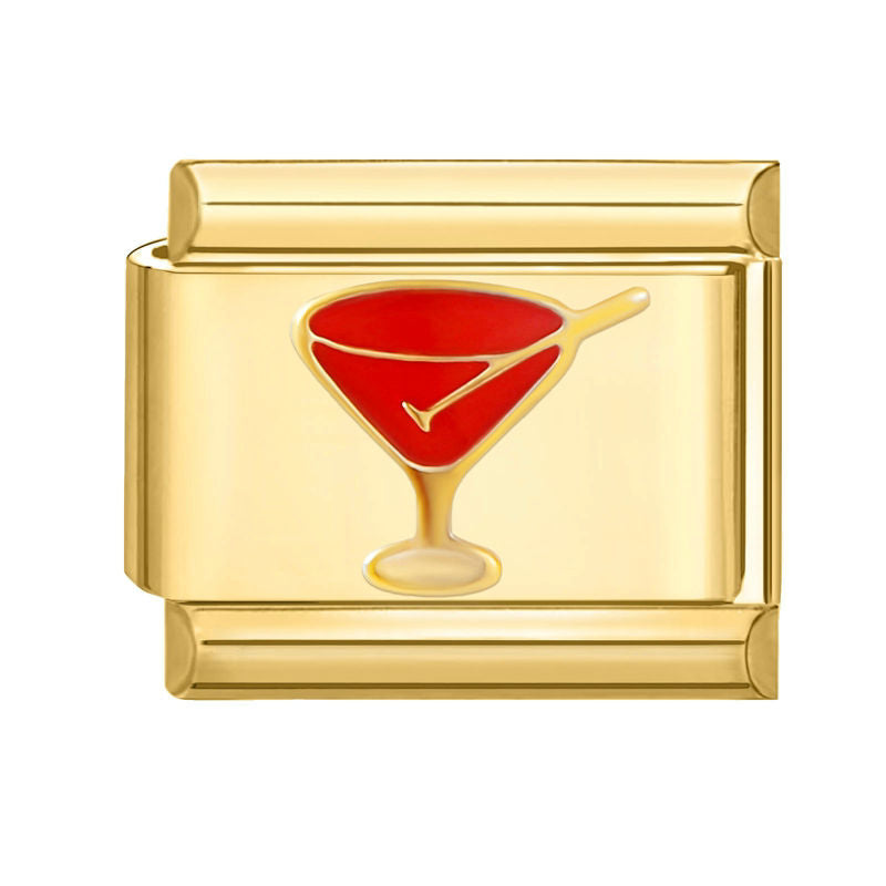Copa de cóctel rojo