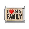 Frase "i love my family"