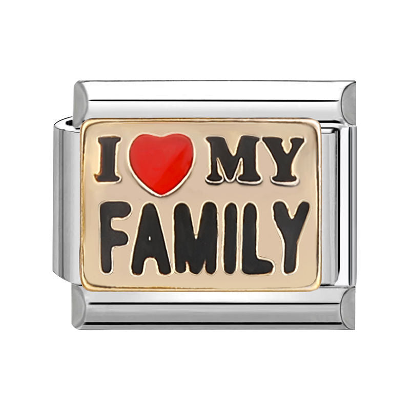 Frase "i love my family"