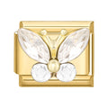 Mariposa con circonitas y perla