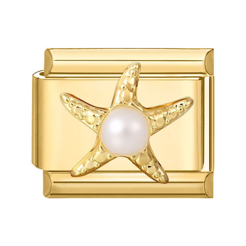 Estrella de mar con perla