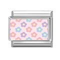 Estampado de flores de colores pastel