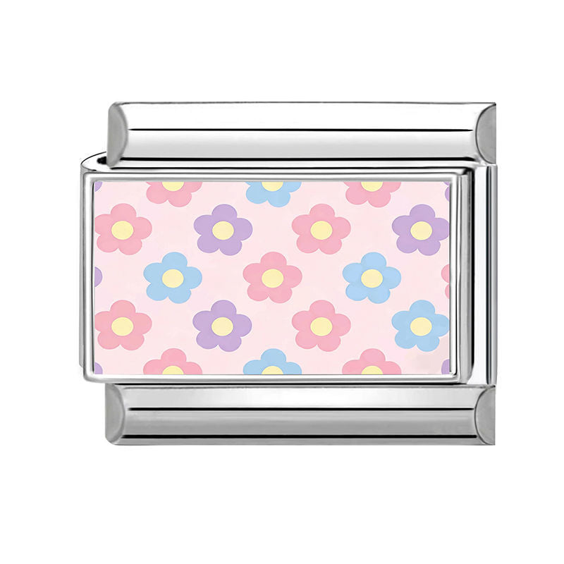 Estampado de flores de colores pastel