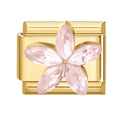 Flor de cristal rosa