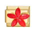 Flor de cristal roja