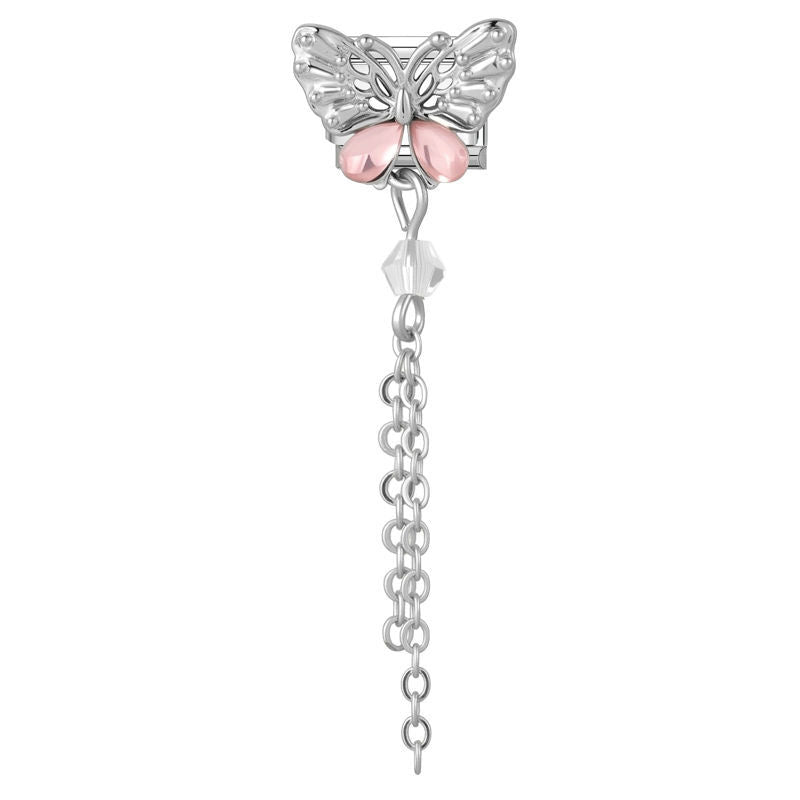 Mariposa con cadena colgante
