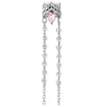 Corona con gota rosa y cadena