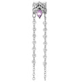 Corona con gota morada y cadena