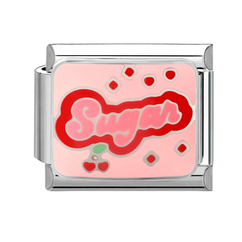 Frase "sugar" con cerezas