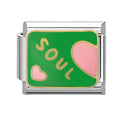 Frase "soul" con corazones