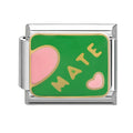 Frase "mate" con corazón