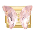 Mariposa de cristal rosa