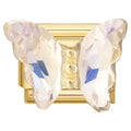 Mariposa de cristal irisado