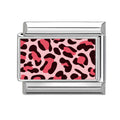Estampado de leopardo rosa y negro