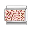 Estampado de leopardo rosa y marrón