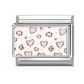 Estampado de corazones y leopardo