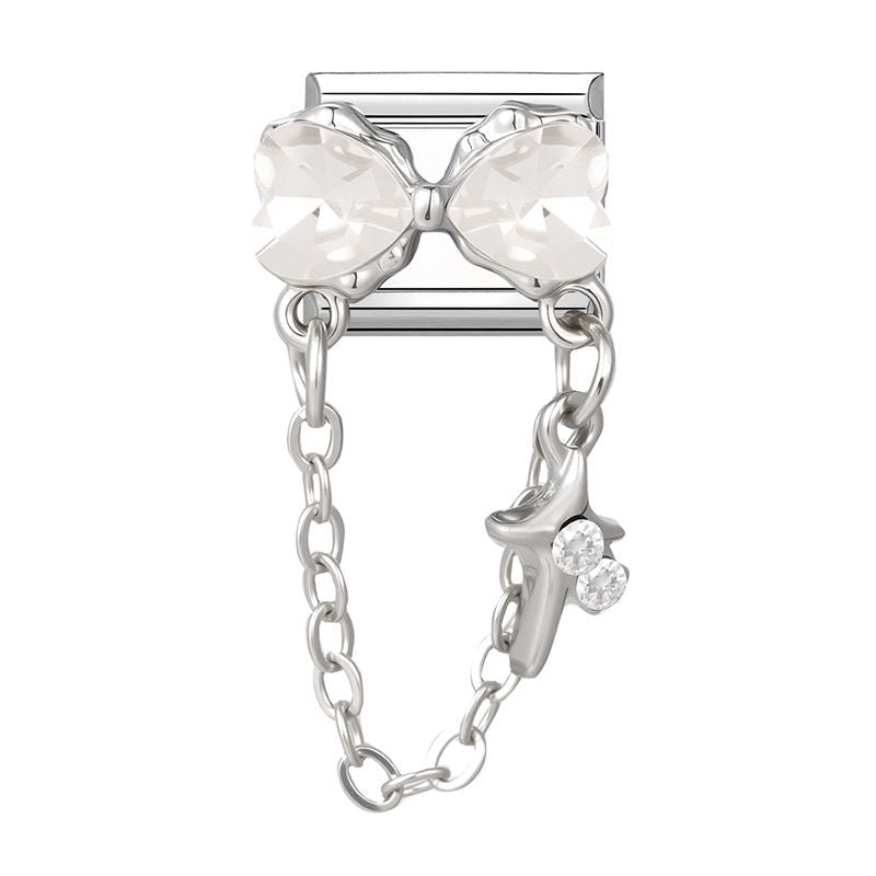 Lazo transparente con cadena