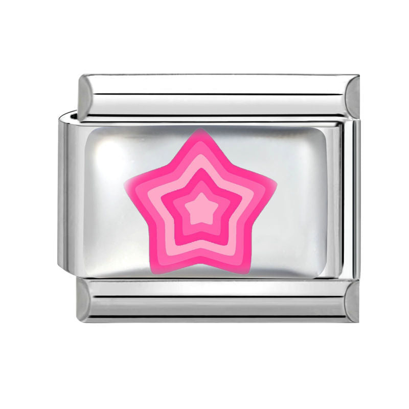 Estrella rosa concéntrica