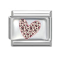 Corazón animal print rosa