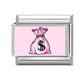 Saco de dinero rosa