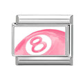 Bola número 8 rosa