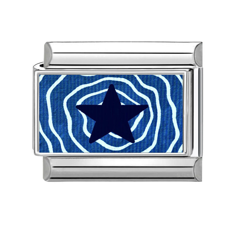 Estrella azul en espiral