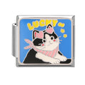 Gato lucky blanco y negro