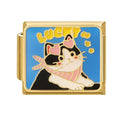 Gato lucky con pez